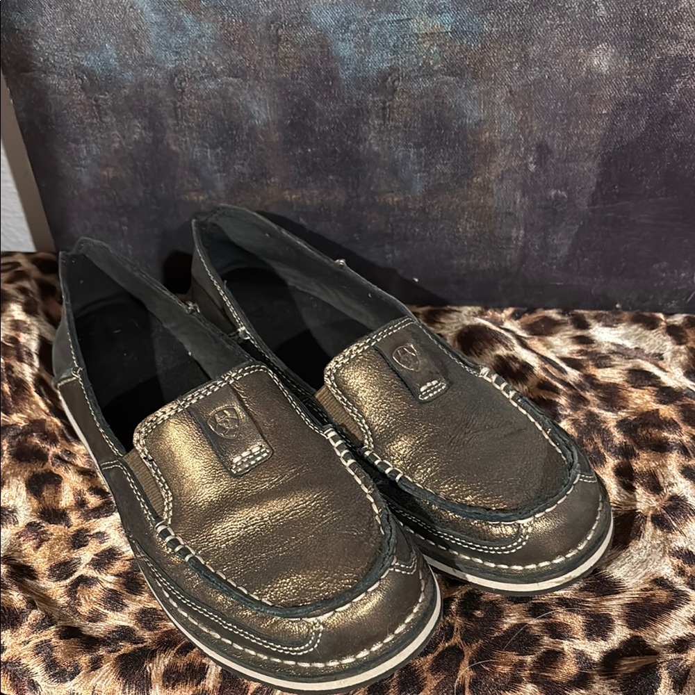 Metallic Loafers